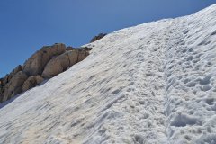 Last snowy section before "Bridge of Mohammed"