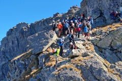 Crowds on Orla Perć