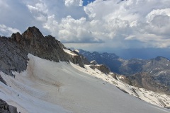 Glaciar de la Maladeta, at the foot of the mountain