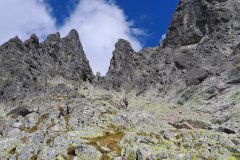 Ascent to Pyšný štít (hard variant, not finished)