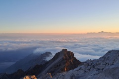Ascent to Ortler early in the morning