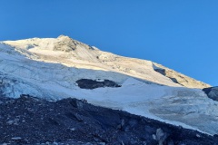Beginning of the Ortlerferner (glacier) where the stone avalanche occurred later that day