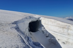 Huge crevasse on the Ortlerferner