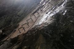 Climbing to Priečne sedlo