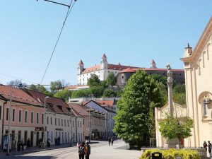Bratislavský hrad, view from Kapucínska street