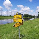 Signpost near České Budějovice