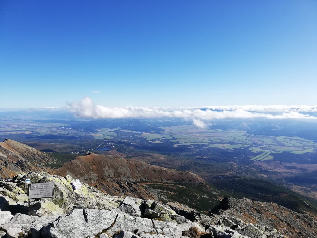 Kriváň (peak), view towards the Low Tatras