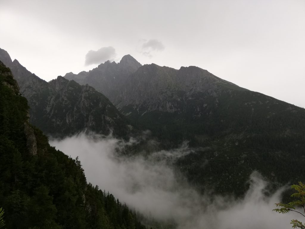Slavkovská vyhliadka view point (1531 meters), view to Lomnický štít (2634 meters)