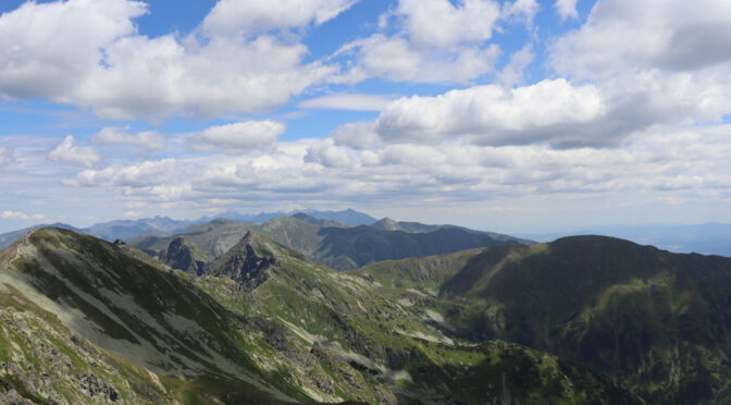 Baníkov (2178 meters), view towards the High Tatras mountain range