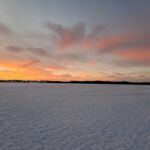 Sunset in Slagnäs (Sweden)
