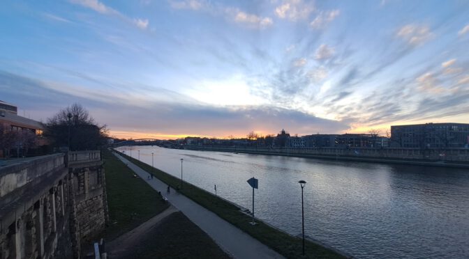View across the Wisła river